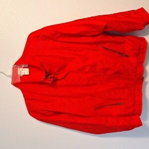Women’s Vintage Ellesse Lined Windbreaker Jacket Color: Red Size: 6